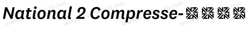 National 2 Compresse字体转换